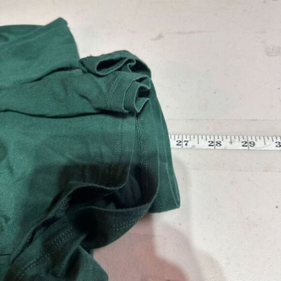 Torrid Green Lace Cutout Babydoll Blouse Size 0 Large Flowy Cut Out Neck - Picture 9 of 9